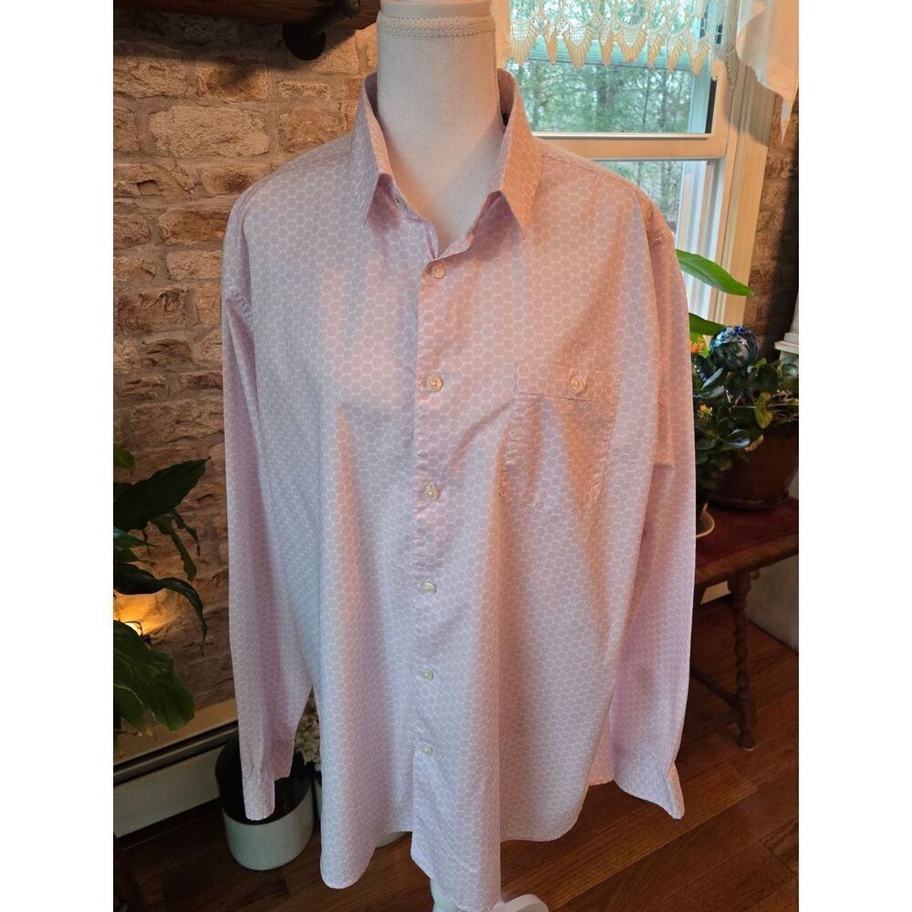 Ted Baker London Pink Polka Dot Dress Shirt